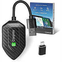 Адаптер carplay карплей беспроводной для авто 2024 usb type c bluetooth wifi конвертер для моделей 800 плюс