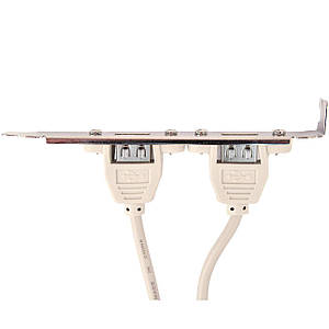 Планка на задню панель ПК, PinHeader > USB 2.0, 2 порти, 0.25м CCUSBRECEPTACLE