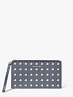 Шкіряна сумка-клатч Michael Kors у подарунковій коробці 1159847386 (Синій One size)