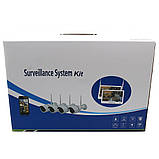 Набір з 4 камер відеоспостереження, LCD13'', WiFi, DVR KIT / Вуличні камери спостереження / WIFI камера спостереження, фото 7