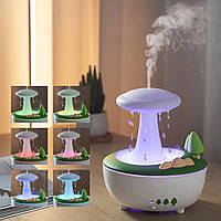 Зволожувач повітря Гриб з ефектом дощу, від USB,V82 / Ультразвуковий аромадифузор для дому
