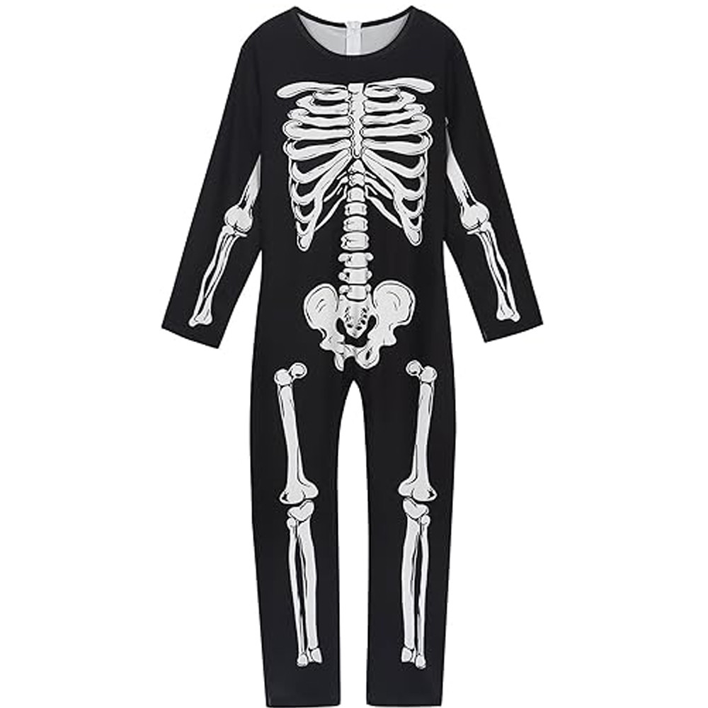 Дитячий костюм скелета (100-110см) MA26-108 / Костюм на Хеловін / Костюм скелета для хлопчика, фото 1