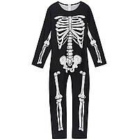 Дитячий костюм скелета (100-110см) MA26-108 / Костюм на Хеловін / Костюм скелета для хлопчика