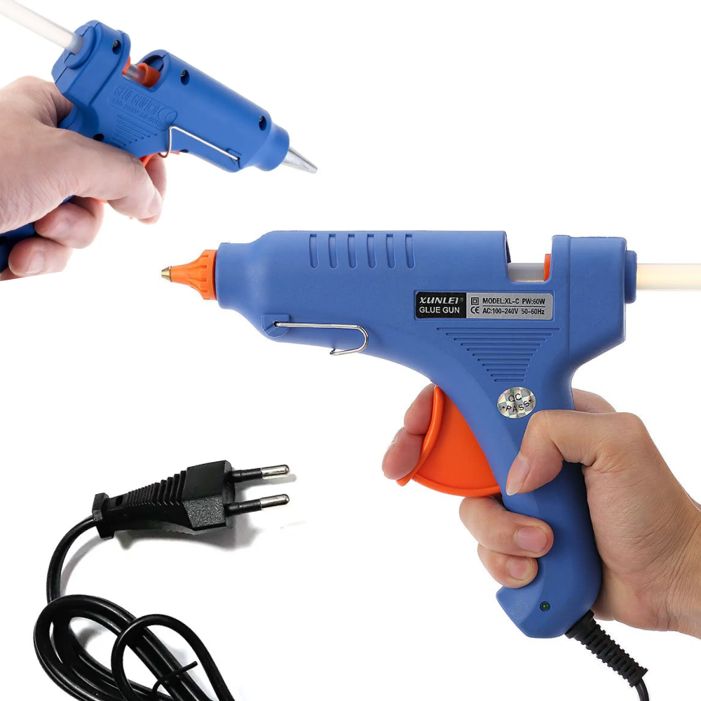 Термопістолет для силіконового клею XL-F60 / Клейовий пістолет / Термопістолет для стрижневого клею, фото 1