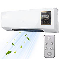 Настінний тепловентилятор з пультом, 1500Вт, 3 режими / Настінний вентилятор / Тепловентилятор дуйка на стіну