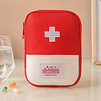 Міні аптечка органайзер для ліків, 16х12см / Дорожня аптечка / Сумка органайзер для зберігання ліків