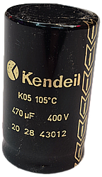 470mkf - 400v  K05 30*50  Kendeil, 105°C конденсатор електролітичний (Snap-In) 5.000 H
