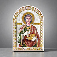 Ікона срібна 6,1 x 8,8 см Пантелеймон Цілитель. PL-2/012G/M/B