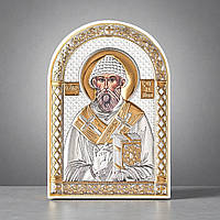 Ікона срібна 6,1 x 8,8 см Спіридон Триміфунтський. PL-2/014G/B