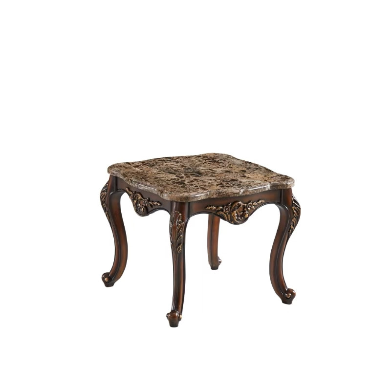 Журнальний столик з мармуром 75х75х61 см в стилі бароко Граф