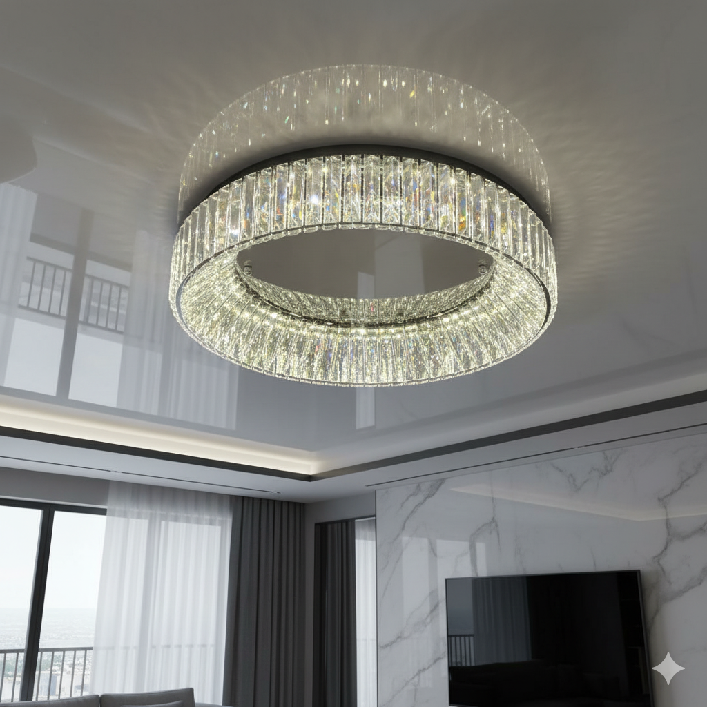 Люстра припотолочна Linisoln 160W до 25 м² колір Хром 9896-600, фото 1