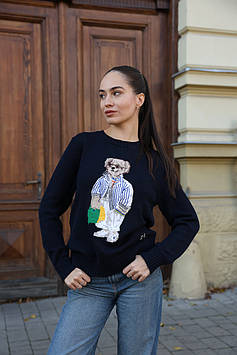 👕 Polo Ralph Lauren Polo Bear Crewneck Sweater Black M