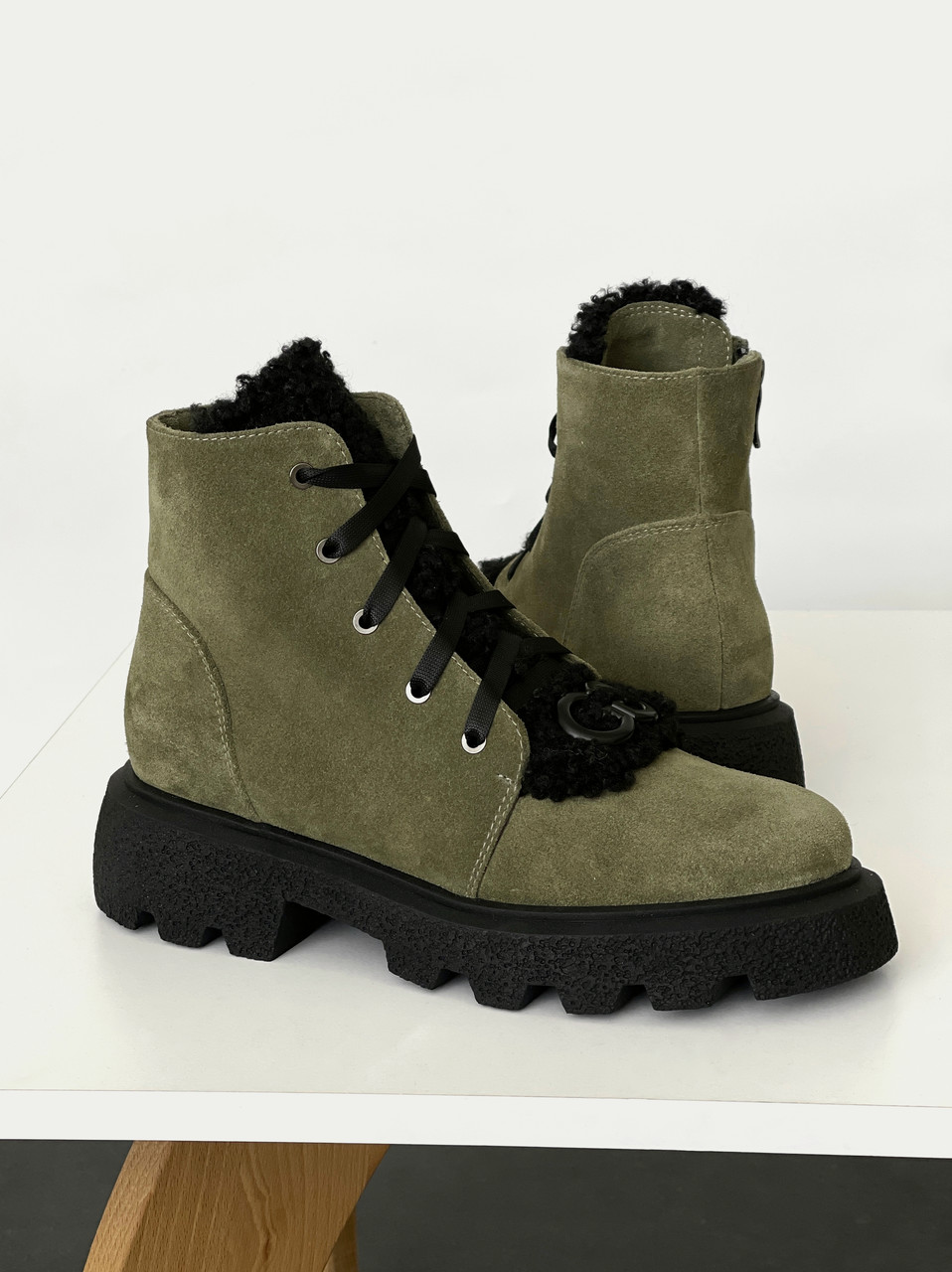 Осінні замшеві черевики, фото 1