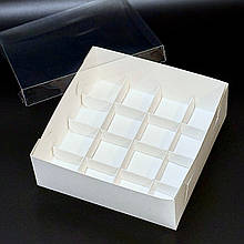 Вставка на 16 комірок (6х6 см, висота 3 см) в коробку 25х25х9 см