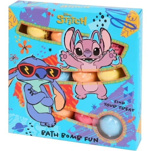 Набір бомбочок для ванни Стіч Disney Stitch Bath Bomb Fun Set (12шт), фото 1