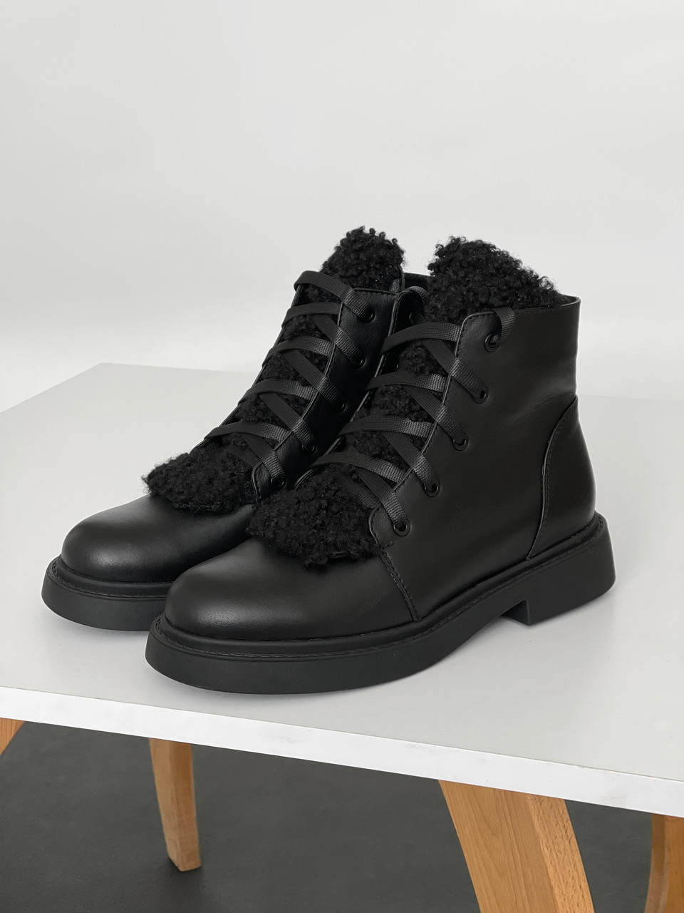 Шкіряні черевики на низькому ходу, фото 1