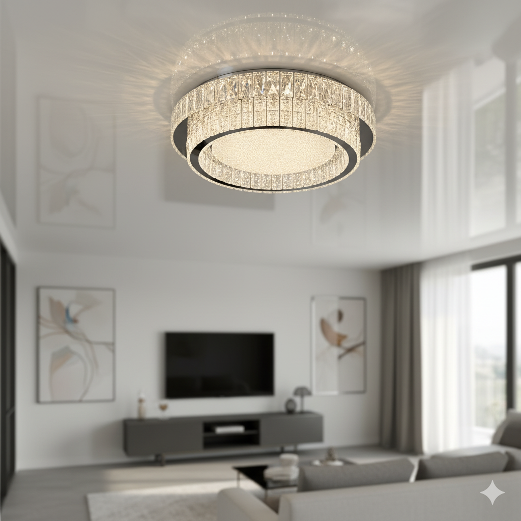 Кругла люстра Linisoln 140W 20м² колір Хром 3109-500 Хром, фото 1