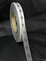 Етикетки розмірні S силіконові Матові напівпрозорі білого кольору оптом 15 мм, 68 м