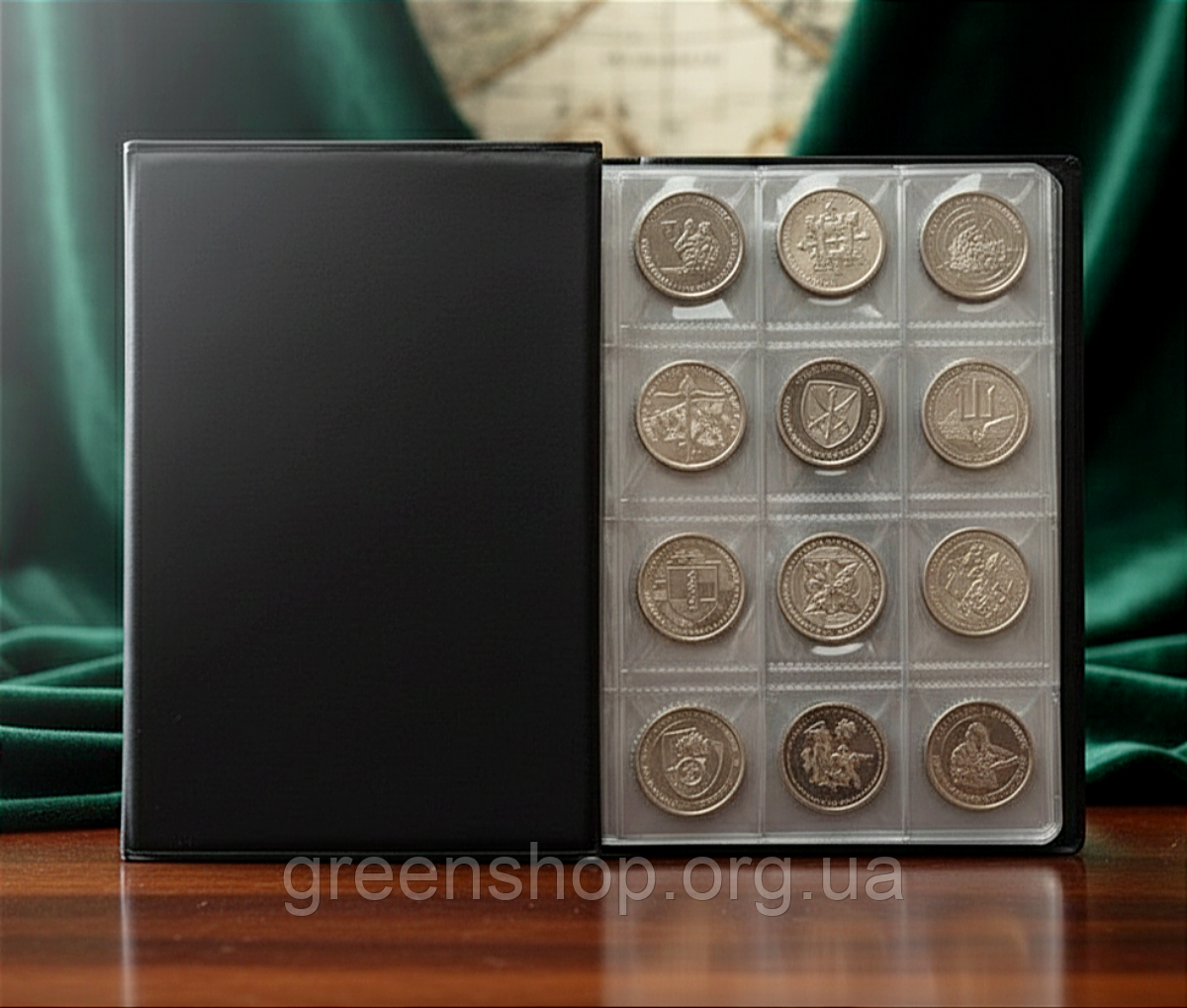 Альбом з набіром монет НБУ 13 штук, серії ЗСУ 2022-2025 рік, фото 1