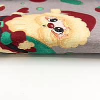 Фланель "Санта на сірому" 240 см, фото 5