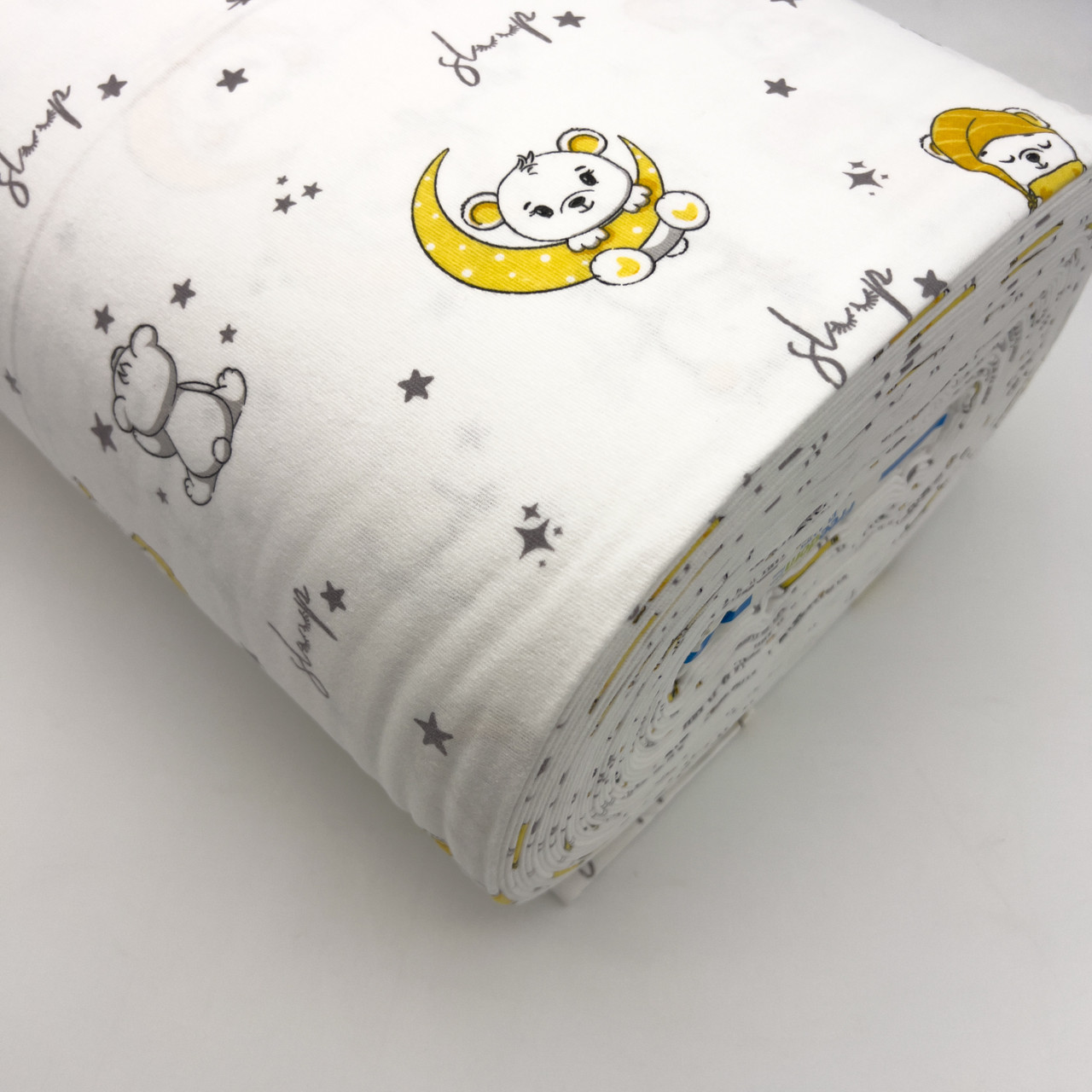 Фланель "Мишки на желтой луне" 240см, фото 1