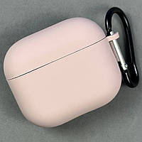 Чохол Silicone Case Fibra для навушників Apple AirPods Pro 3 (Pink Sand)