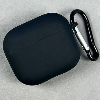 Чохол Silicone Case Fibra для навушників Apple AirPods Pro 3 (Black)