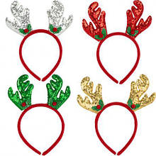 Ободок новорічний "Оленячі ріжки" 2511