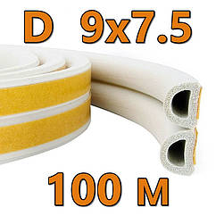 Ущільнювач D  9х7.5 (100м) білий Майстер