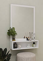 Дзеркало з полицею Nt-1 Ш 600 x В 950 x Г 166 мм Білий