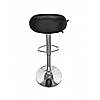 Барний стілець / крісло Bonro B-075 чорний зі спинкою та підніжкою для кухні бару бару салону, фото 7