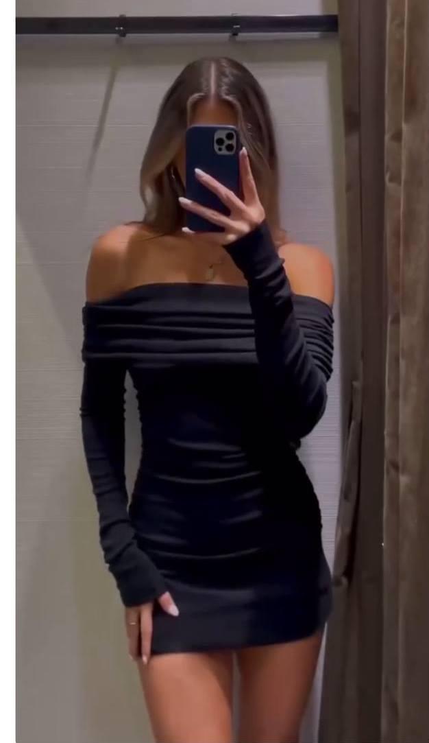 Сукня міні з відкритими плечима 3462, фото 1