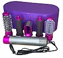 Стайлер для волосся 5 в 1 + шкіряний кейс — фіолетовий, фото 3