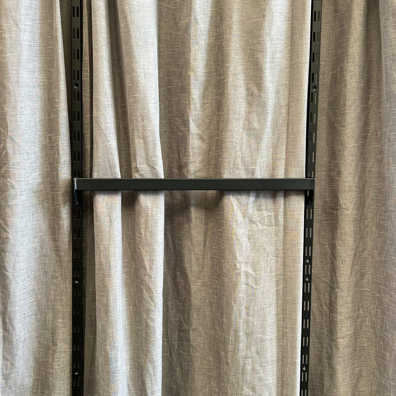 Перемичка в рейку квадратна чорна 90 см, фото 1