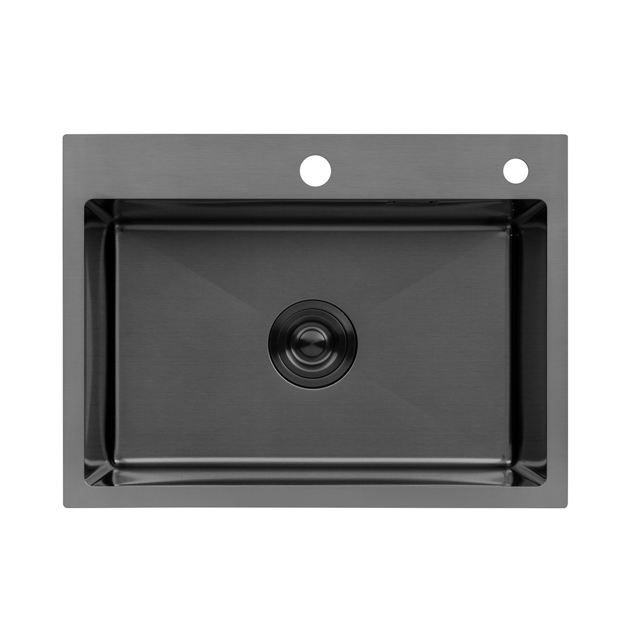 Кухонна мийка Kroner KRP Schwarze - 5843HM PVD (3.0/1.0 мм), фото 1