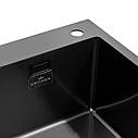 Кухонна мийка Kroner KRP Schwarze - 5843HM PVD (3.0/1.0 мм), фото 6