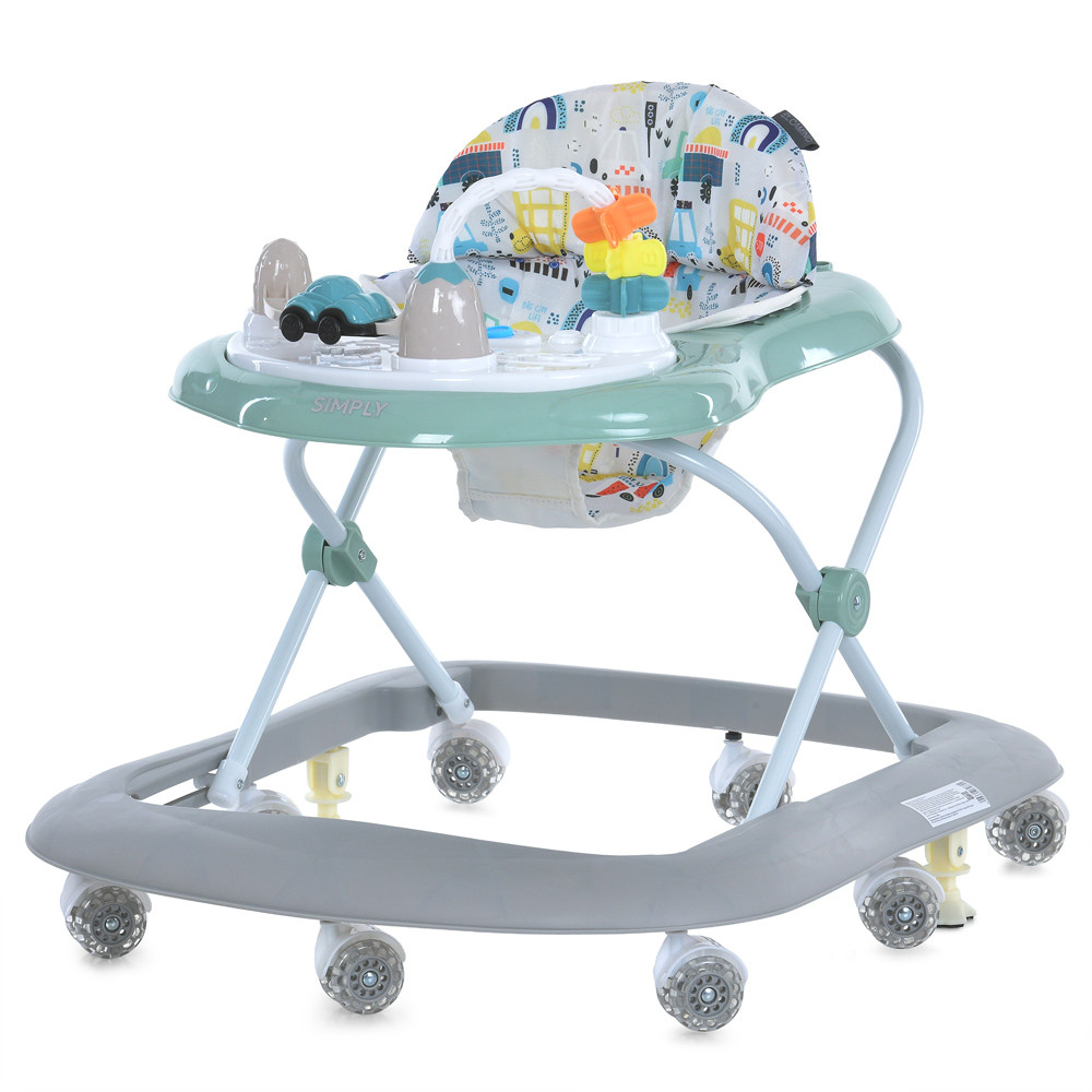 Дитячі ходунки El Camino ME 1215 Simply з музичною панеллю та регулюванням висоти, фото 1