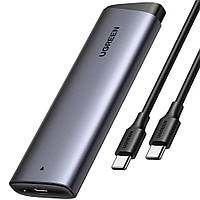 Зовнішня кишеня Ugreen CM767 USB 3.2 Gen 2 M.2 NVMe 10 Гбіт/с Сіра