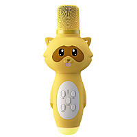 Караоке мікрофон дитячий LOSSO KIDS K6 Premium жовтий