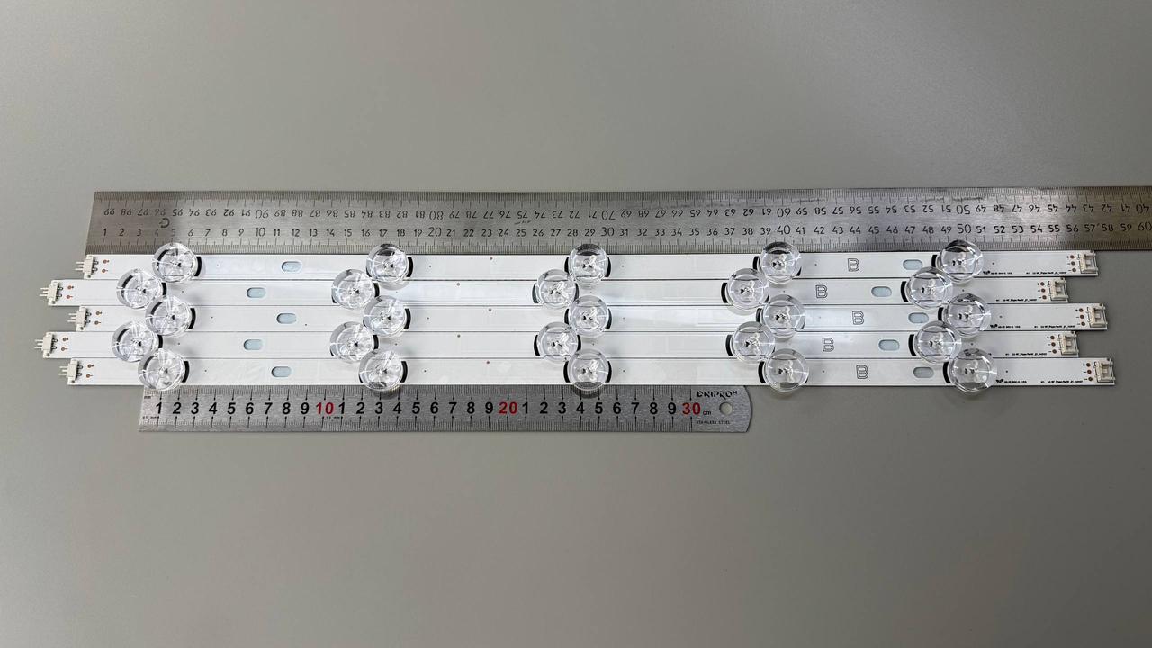Комплект планок 49" LG 49LBxxx / 49LFxxx DRT 3.0 (10 планок: 5 x A + 5 x B) Алюміній, фото 1
