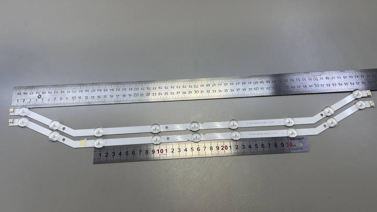 Комплект планок Samsung UE32EH4xxx/UE32FH4xxx D3GE-320SM0-R2 (2 планки по 9 LED) Алюміній, фото 1