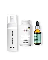 Зимовий набір для догляду за сухою шкірою обличчя очищення, глибоке зволоження та відновлення на 100% натуральних компонентах