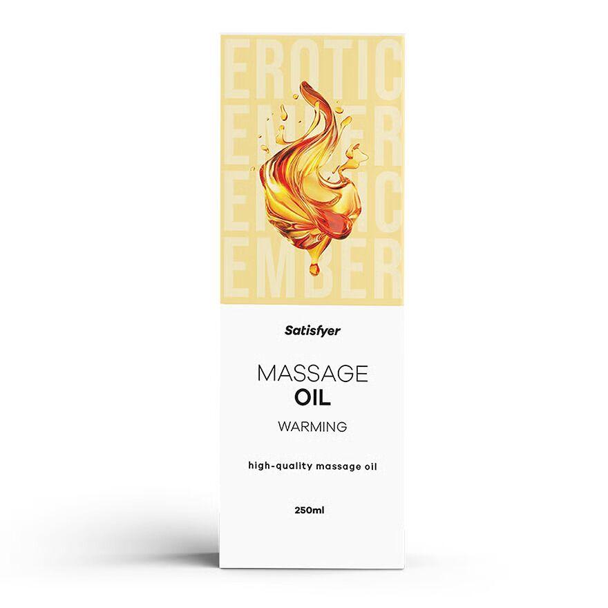 Натуральна зігрівальна масажна олія Satisfyer Massage Oil Warming, 250 мл