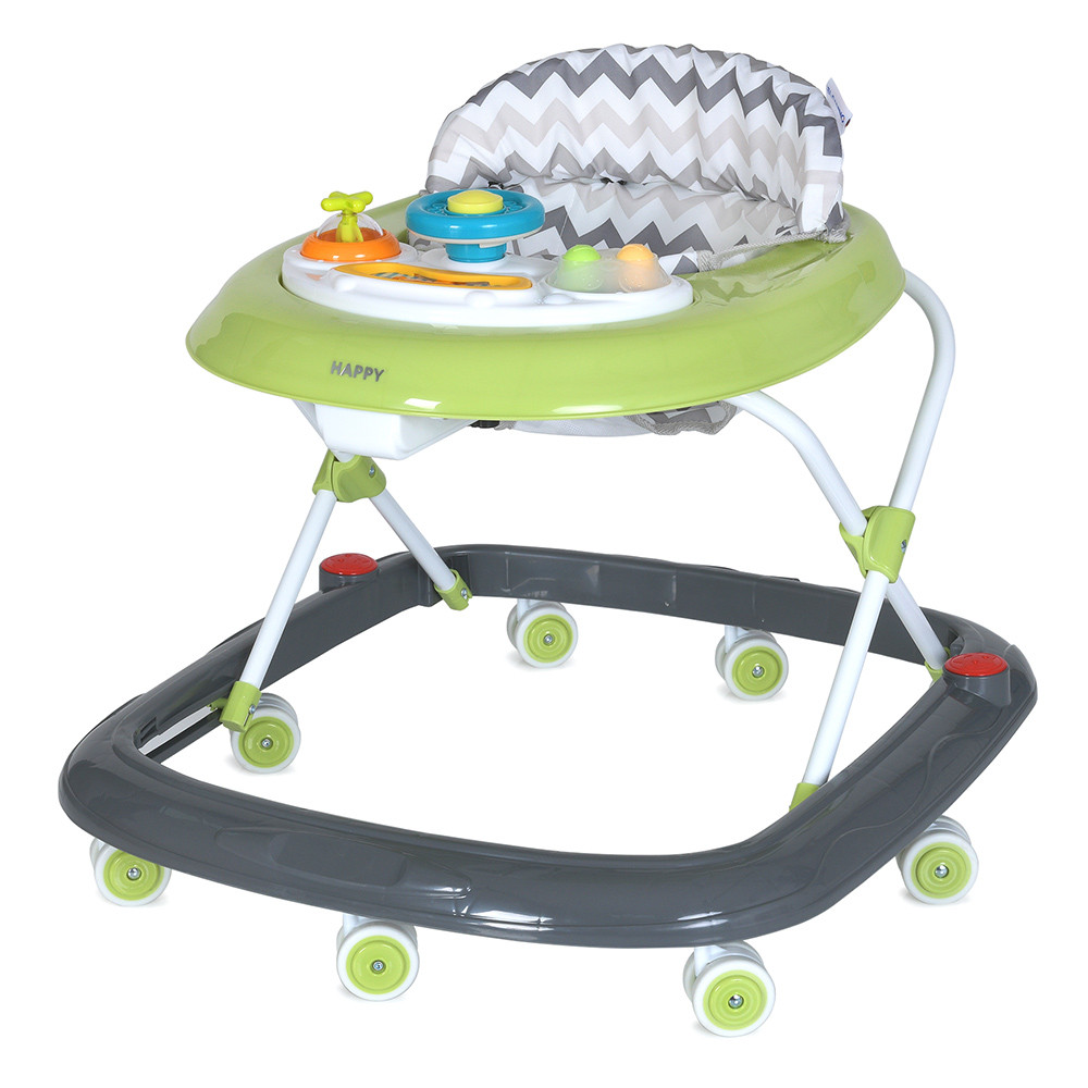 Ходунки для малюків El Camino Happy ME 1049 з м’яким сидінням та 8 поворотними коліщатами, фото 1