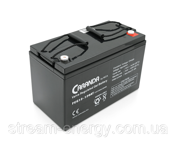 Гелевий акумулятор 120Ah 12V  MCA FCG12-120AT GEL, фото 1