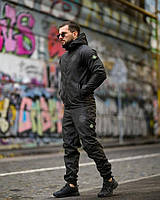 Зимовий чоловічий костюм Stone Island GROT Softshell теплий спортивний костюм з шевронами