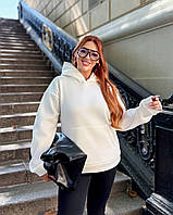 Худи женское на флисе Модель: 802-2132 Цвет: черный, голубой, розовый, белый karam mag