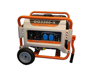 Генератор бензин\газ REG GG3300-X 2.4 кВт бак 25 л, однофазний, з 4-тактним мотором