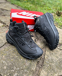 Зимові чоловічі кросівки Nike ACG Gore-Tex Winter black чорні на хутрі Найк Моунт на гортекс теплі