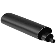 Термоусадка з клеєм 3:1 Ø - 2.4/0.8 мм чорна - 1 метр